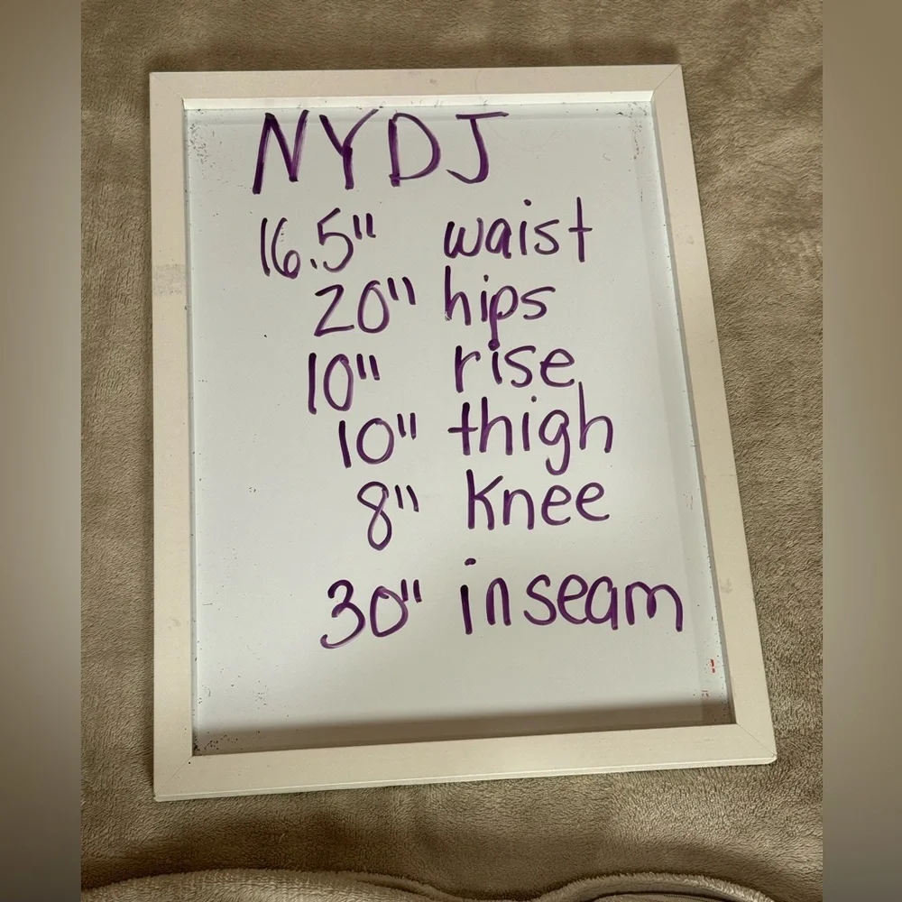 NYDJ Sheri Slim White Lift Tuck‎ Technology USA Made Ladies Size 10